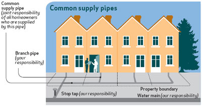Common supply pipe Common supply pipe