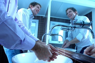 Washing hands